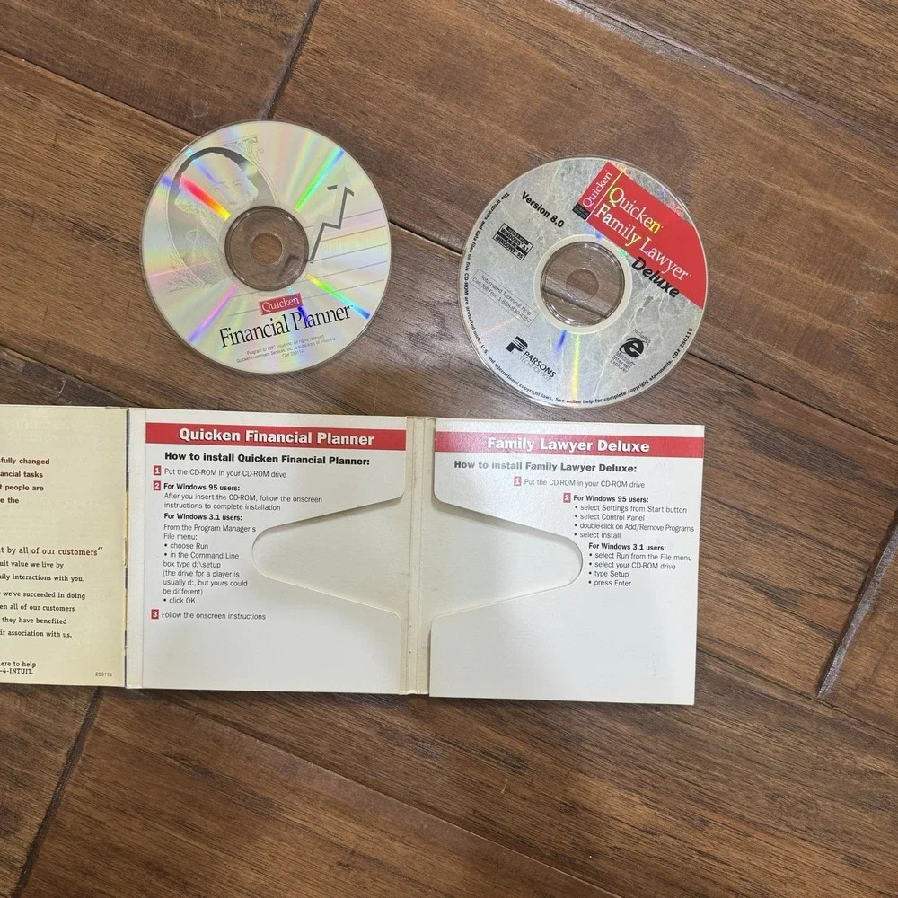 VTG Quicken financial‎ planner Suite 98, Family, Lawyer, Deluxe Windows Software